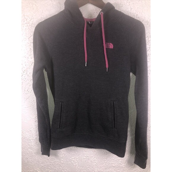 The North Face Hoodie Size S Women's Pullover Hooded Sweatshirt Gray - Picture 2 of 7